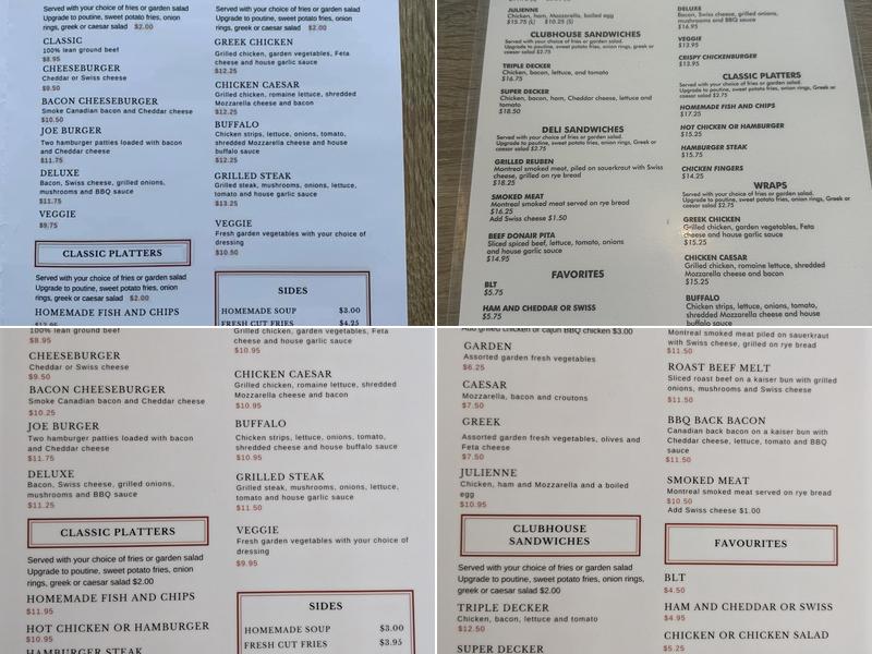 Cindy's Restaurant Menu