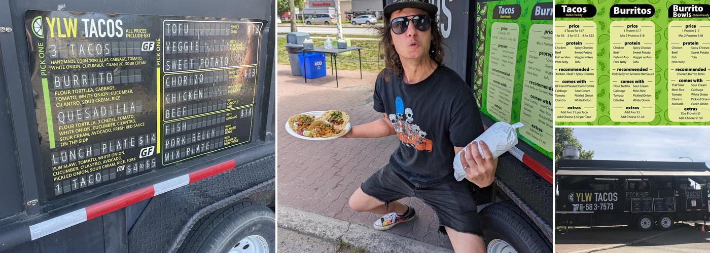 YLW Tacos Menu