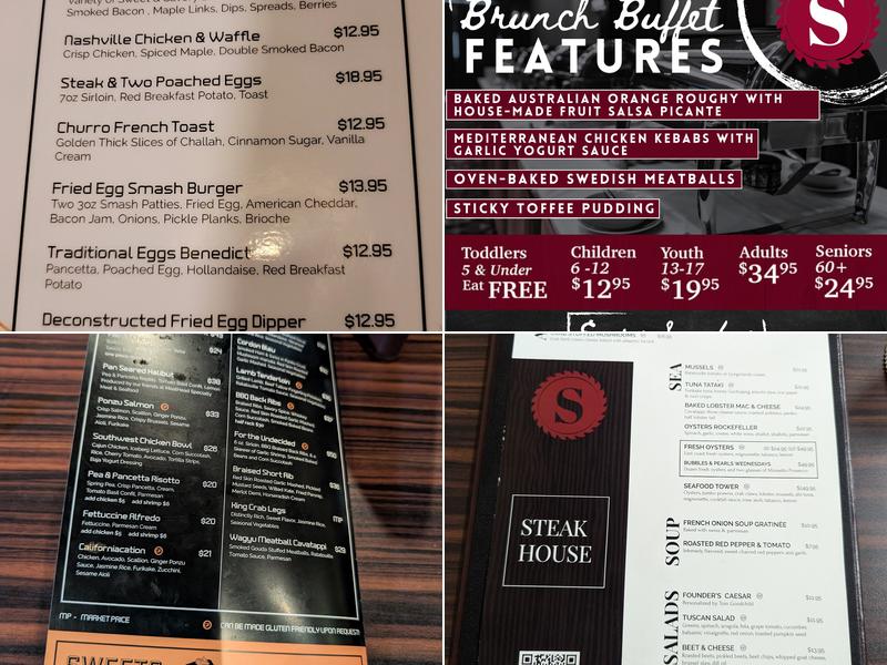 Sawmill Prime Rib & Steak House Menu