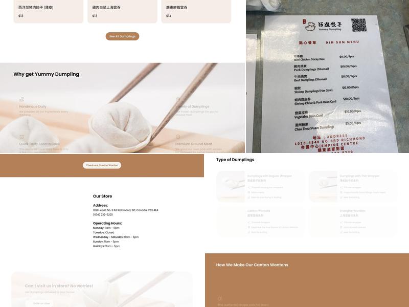 Yummy Dumpling LTD Menu