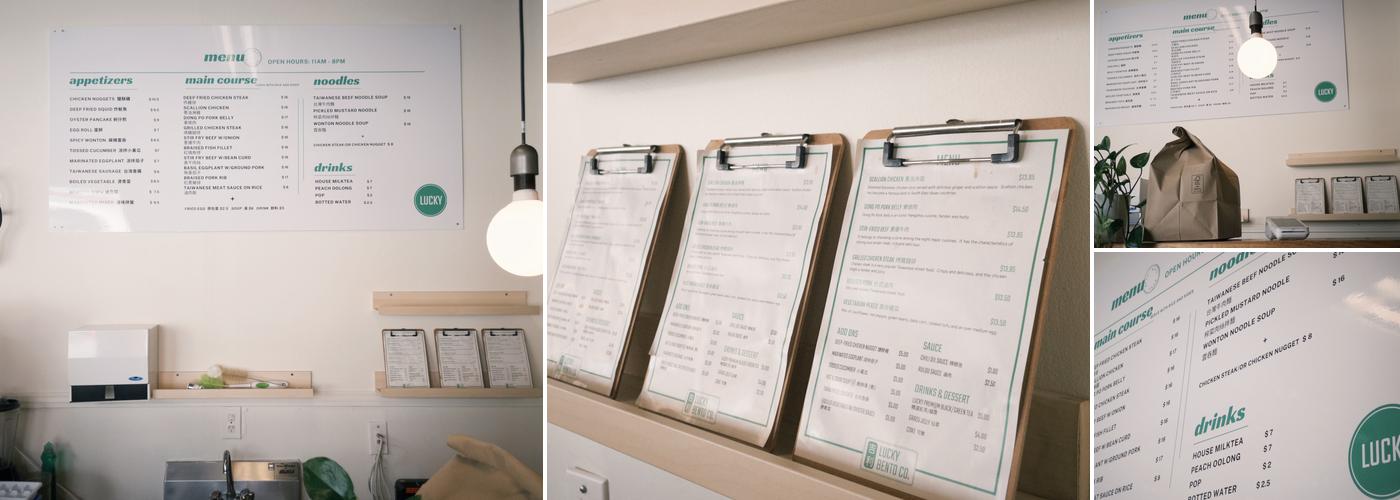 Rong Rong by Lucky Bento Co. Menu