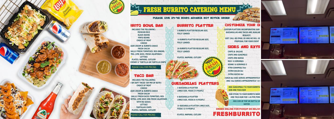 Fresh Burrito Menu