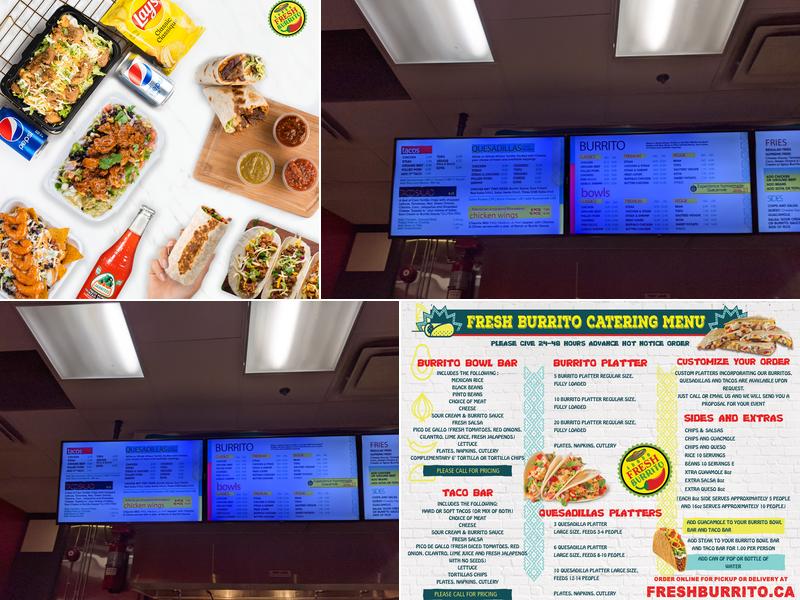 Fresh Burrito Menu