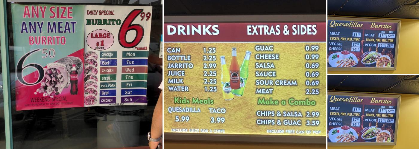 Burritoz Fresh Mexican Grill Menu