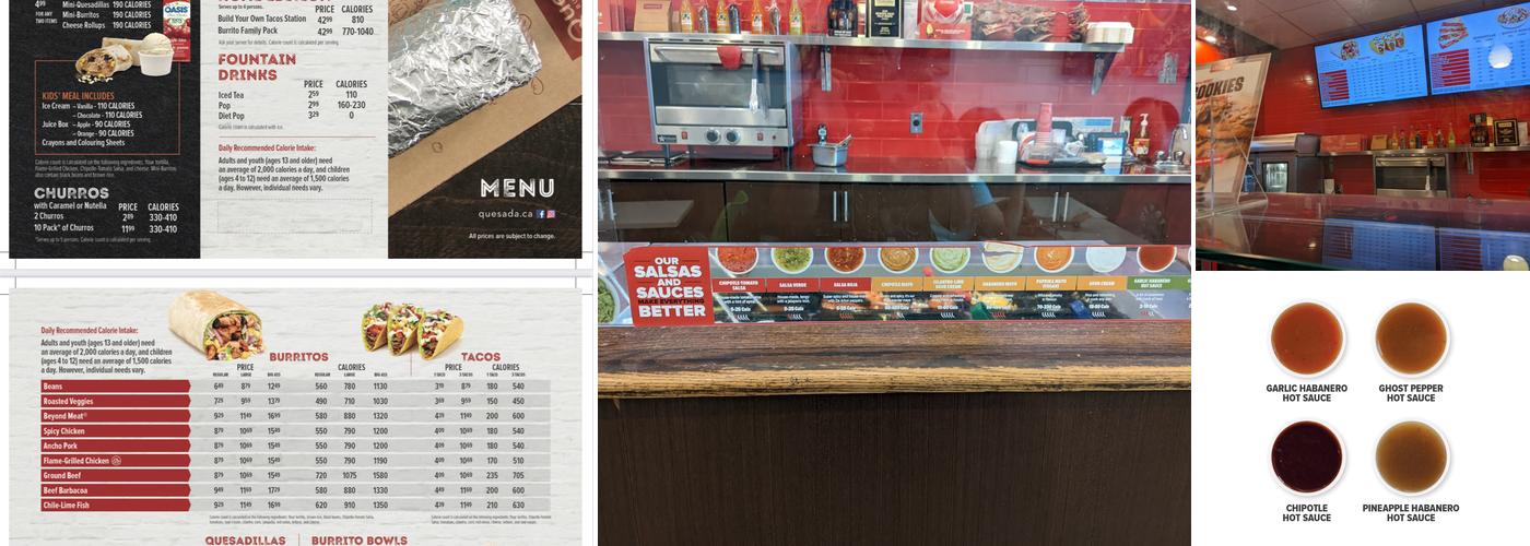 Quesada Burritos & Tacos Menu