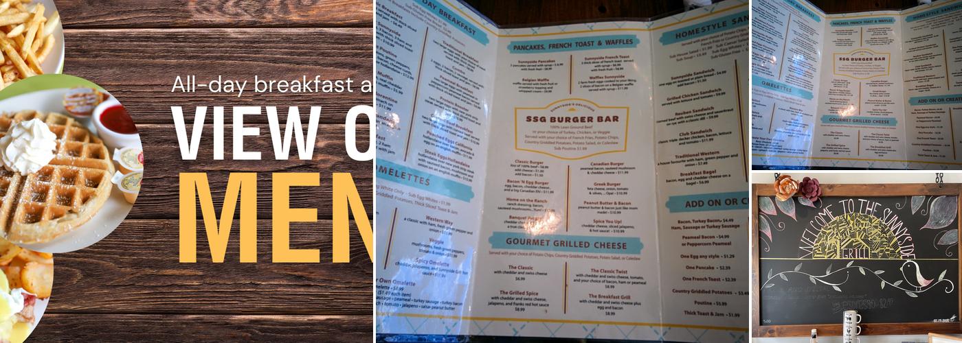 Sunnyside Grill Menu