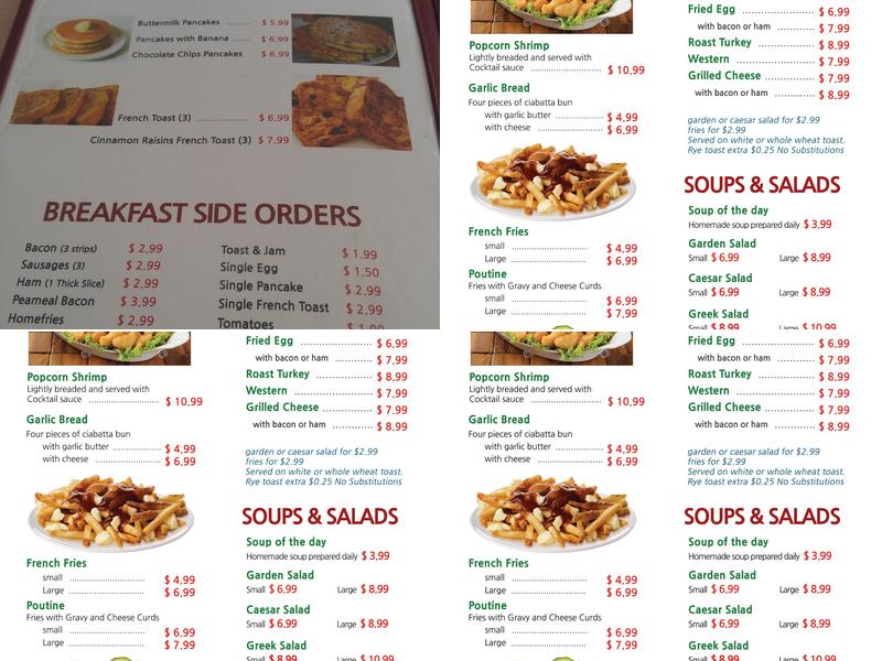 Riverdale Family Restaurant Menu