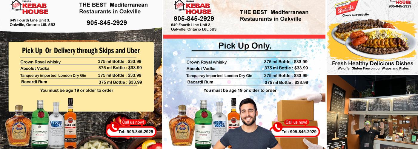 Zagros Kebab House Menu