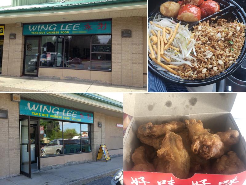 Wing Lee Take Out 990 River Rd, Manotick