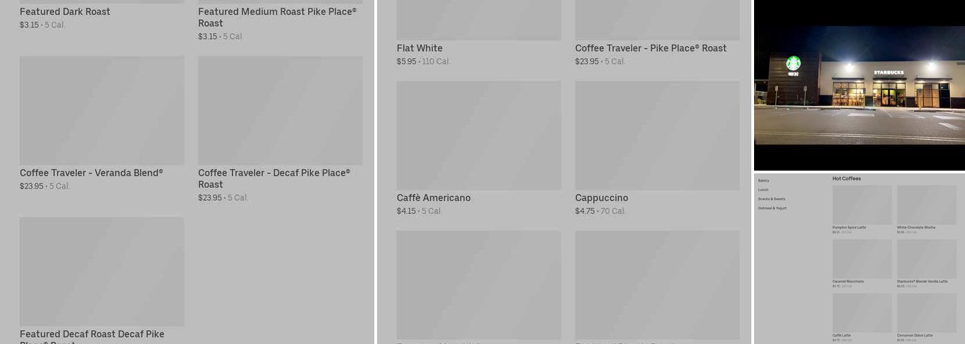 Starbucks Menu