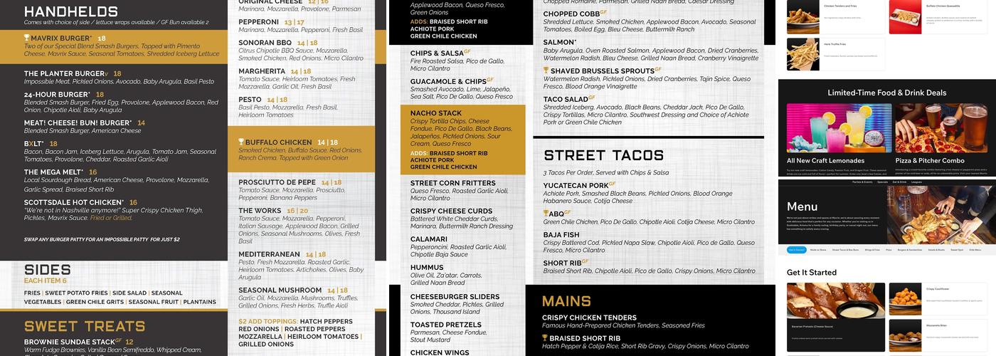 Mavrix Menu