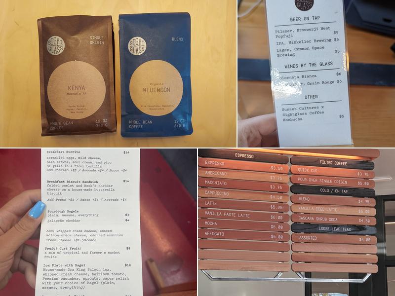 Sightglass Coffee Menu