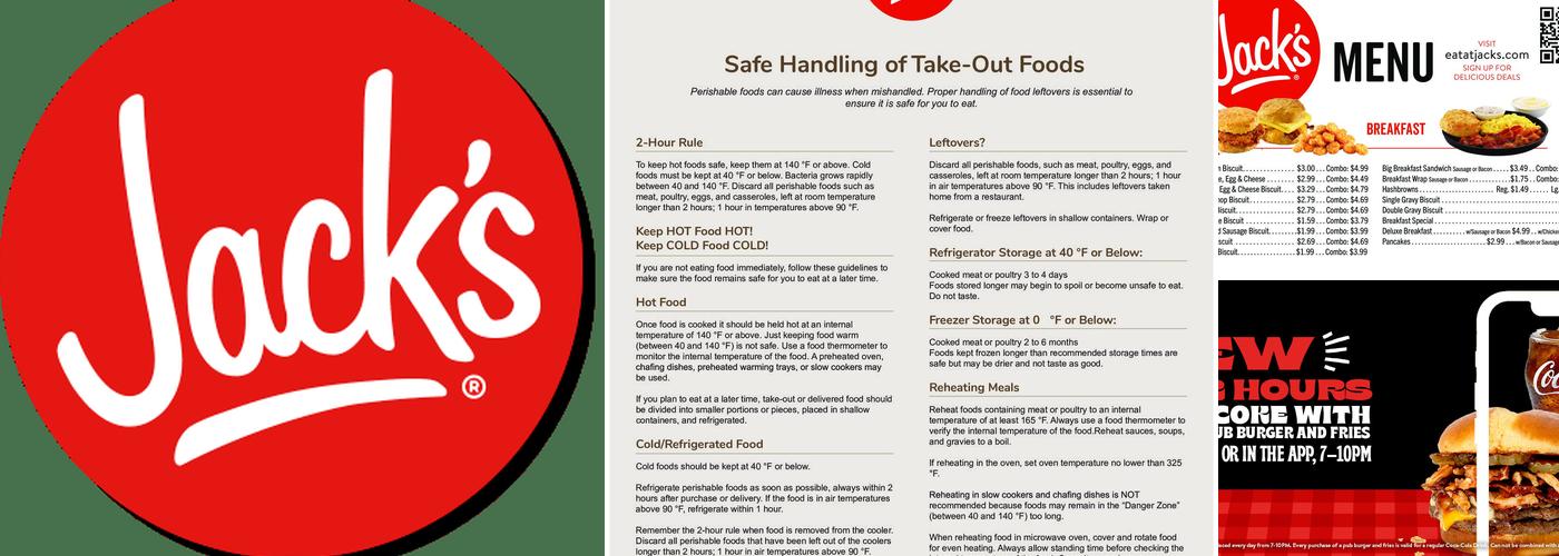 Jack's Menu