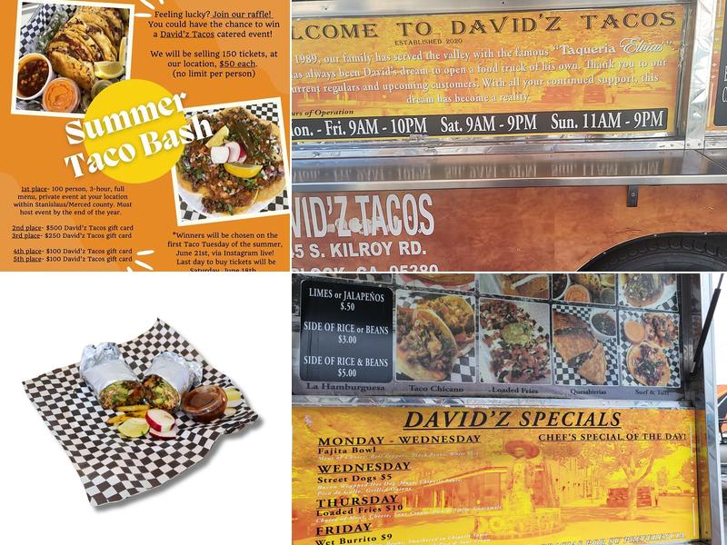 David’z Tacos Menu
