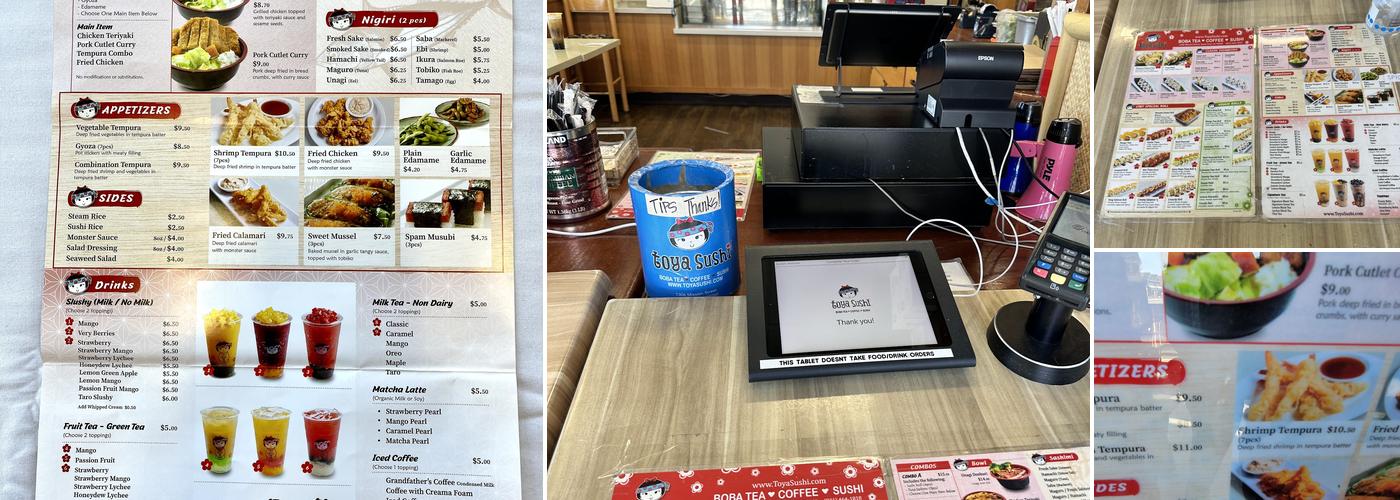 Toya Sushi Menu