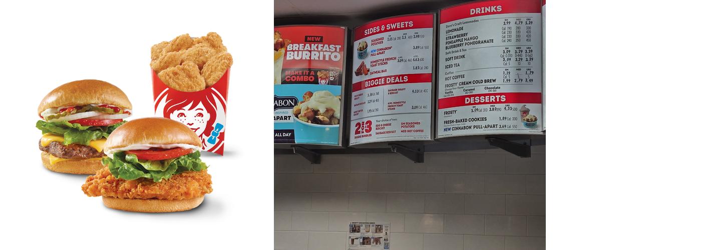 Wendy's Menu