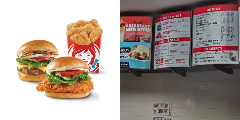 Wendy's Menu