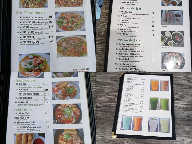 Saigonese Kitchen Restaurant Menu