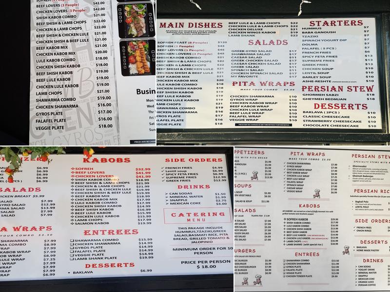 Sofreh Menu