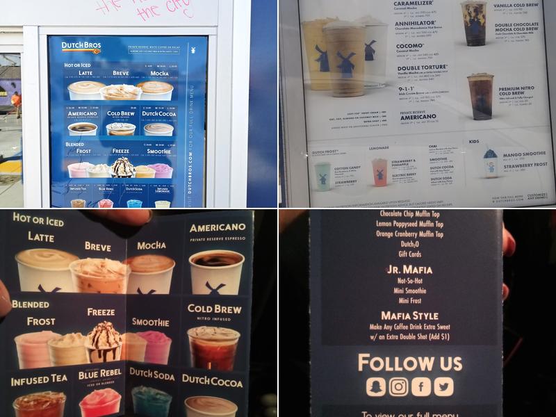 Dutch Bros Coffee Menu