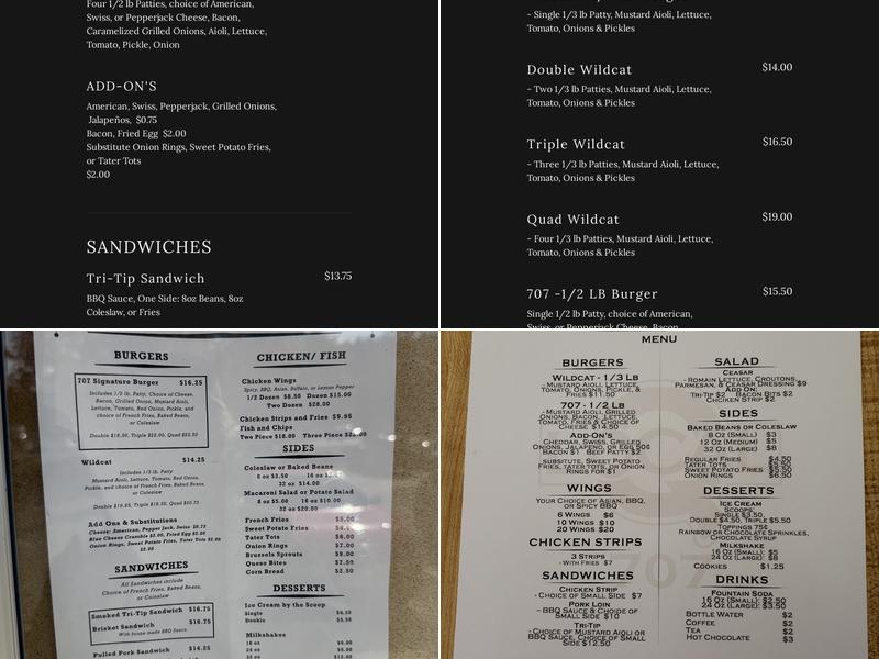 Local Q 707 Menu