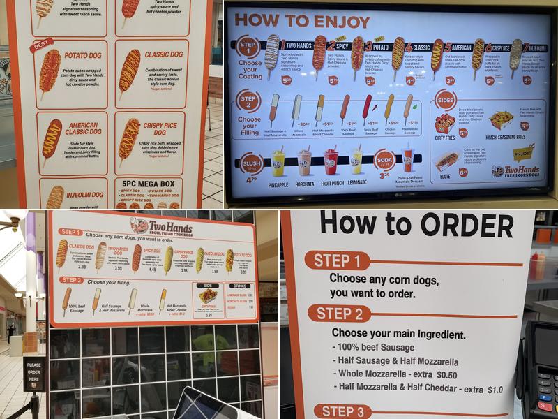 Two Hands Fresh Corn Dogs Menu