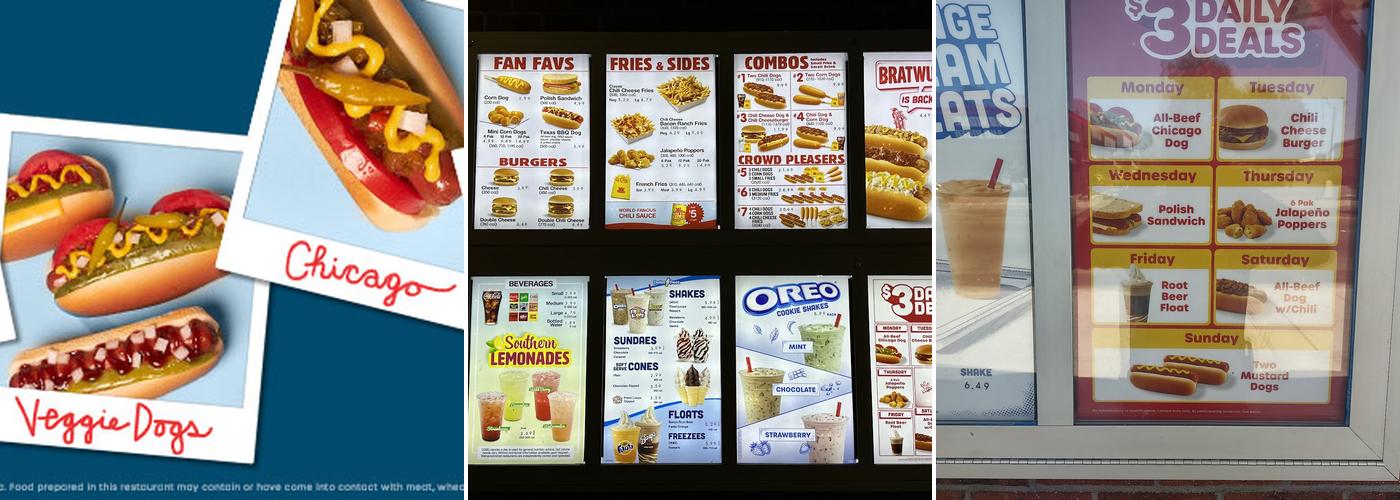 Wienerschnitzel Menu