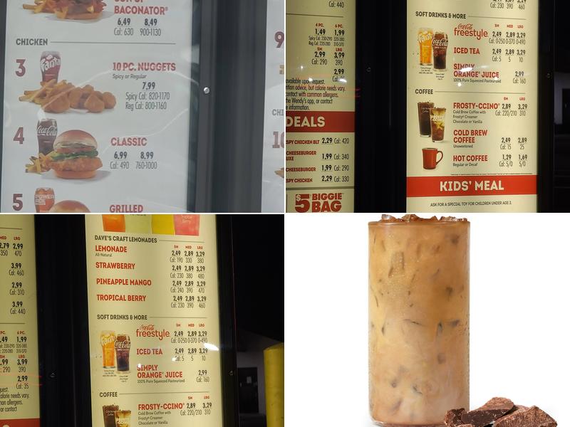 Wendy's Menu