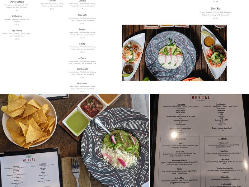 Mexcal Menu