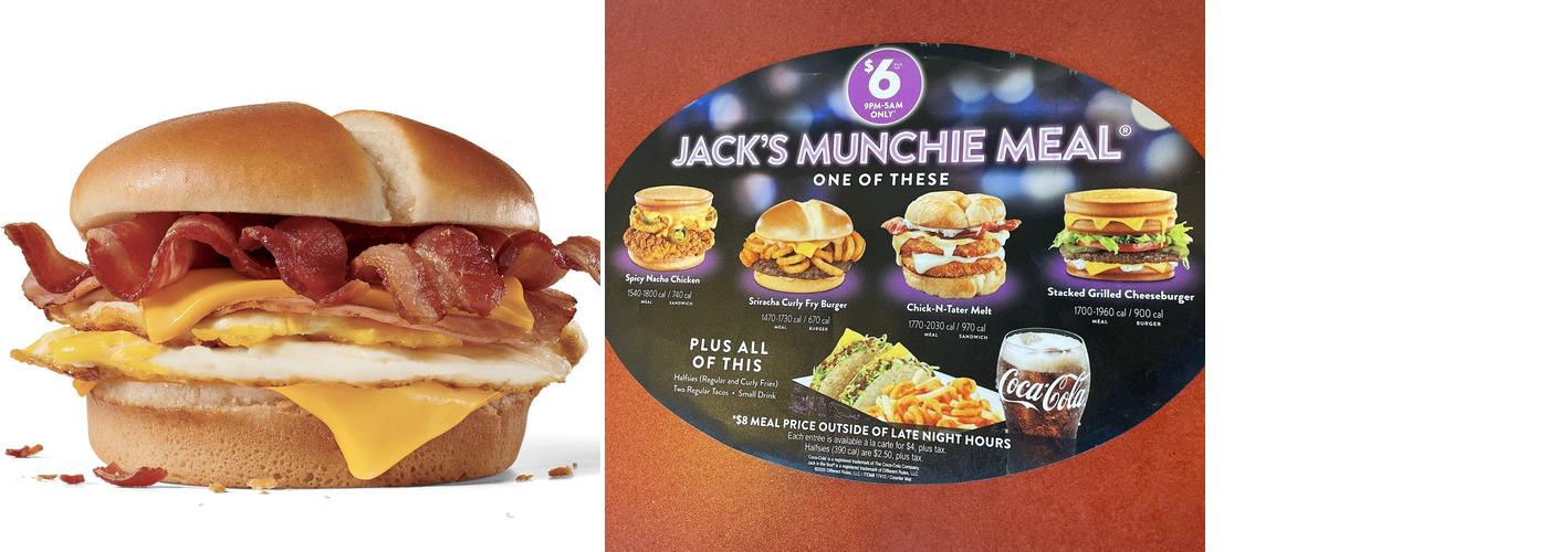 Jack in the Box Menu