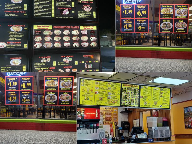 California Burrito Mexican Food Menu