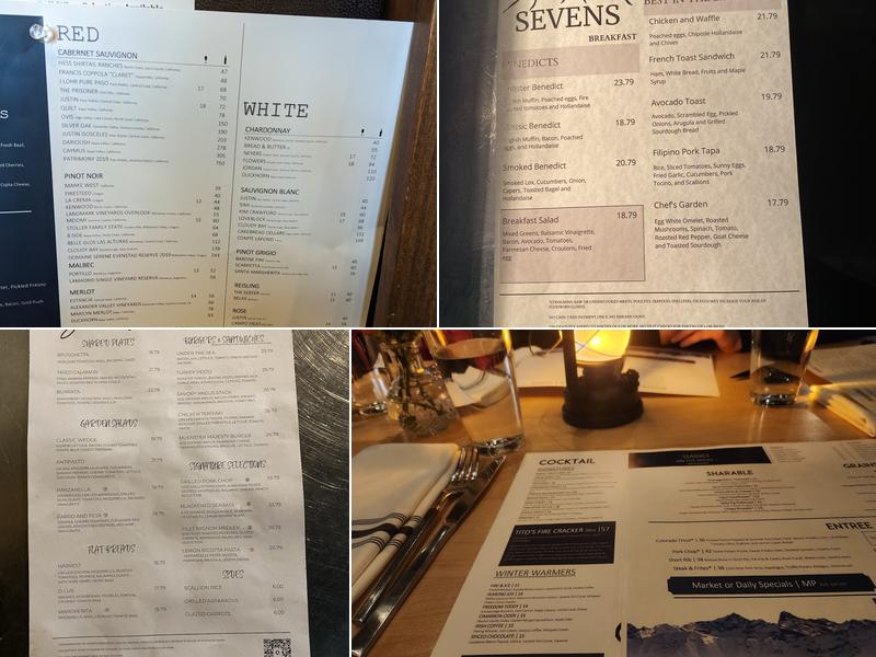 Sevens Menu