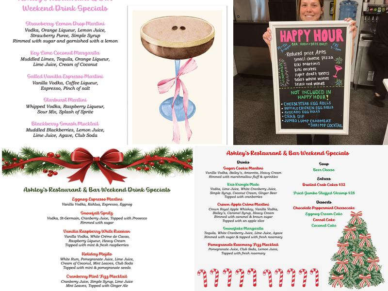Ashley's Restaurant and Bar Menu