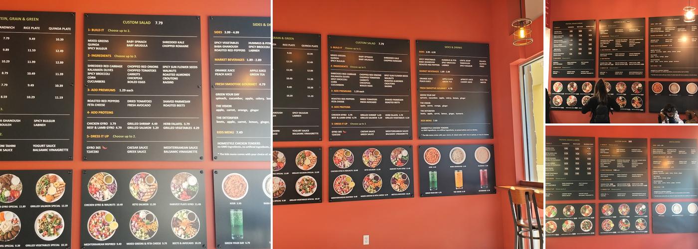 Gyro 365 Menu
