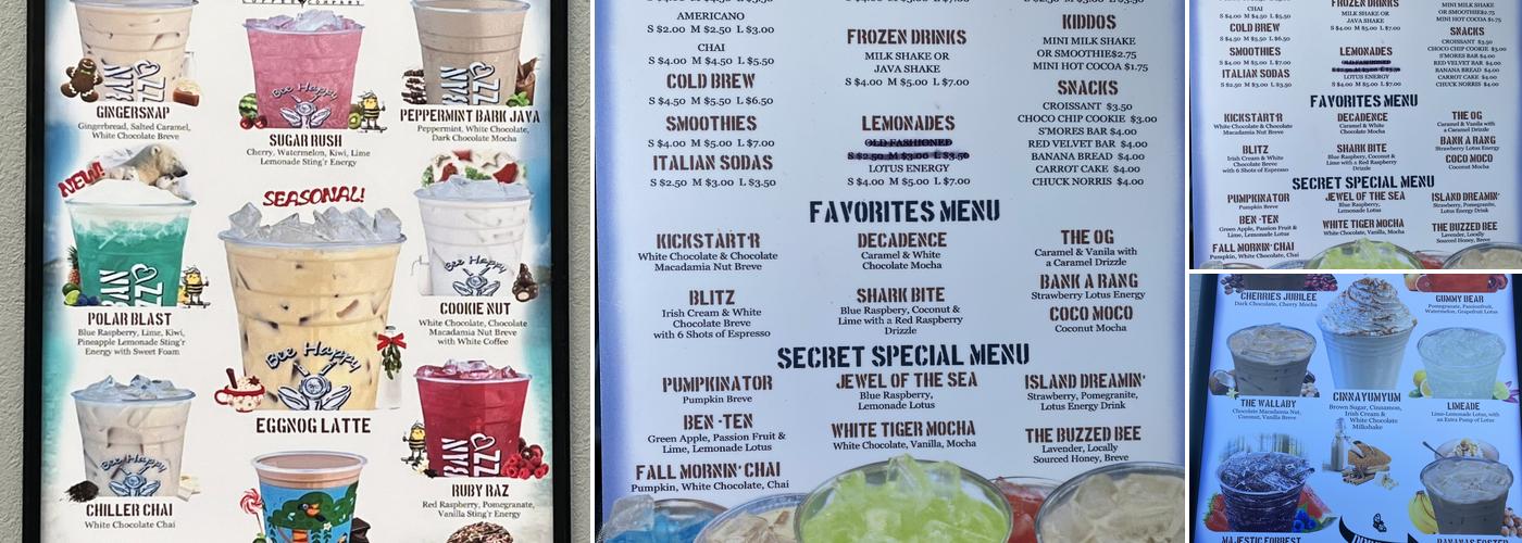 Urban Buzz Coffee Menu