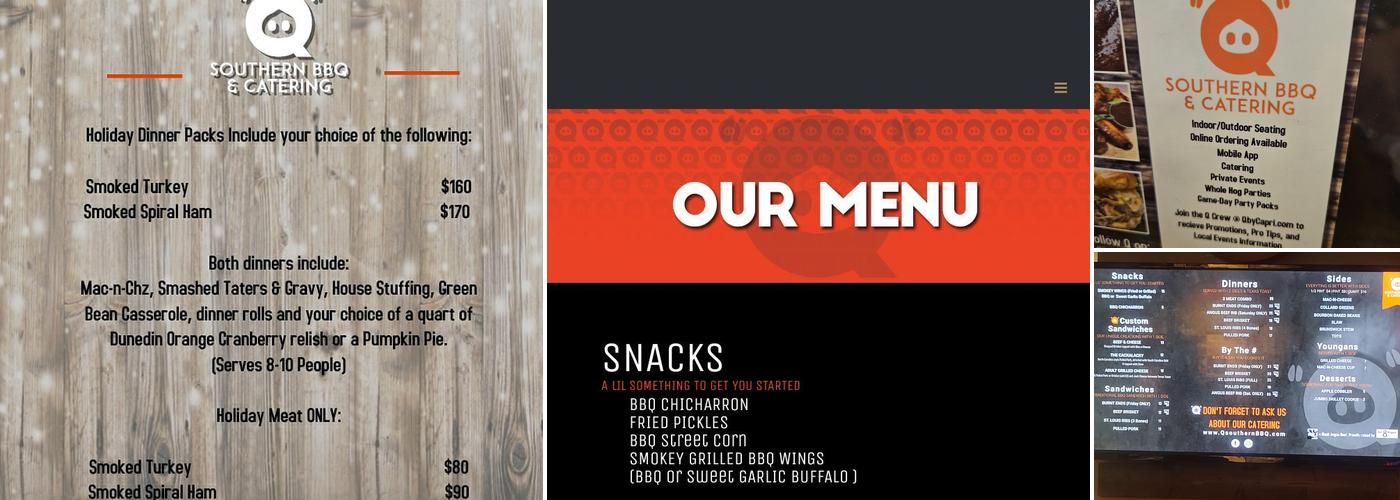 Q Southern BBQ & Catering Menu