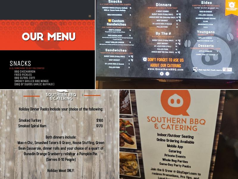 Q Southern BBQ & Catering Menu