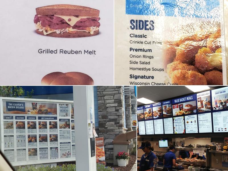 Culver’s Menu