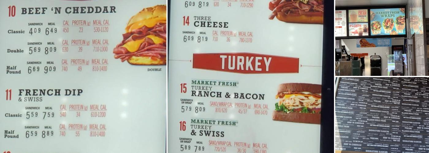 Arby's Menu