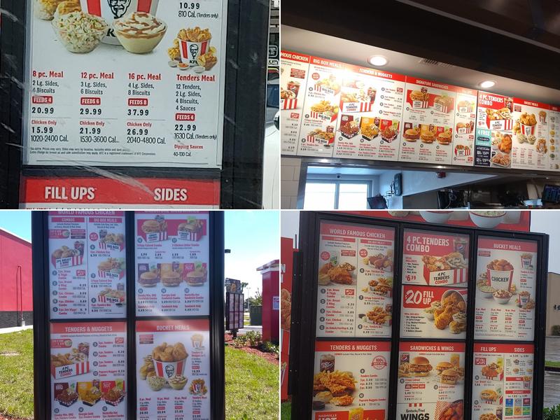 KFC Menu