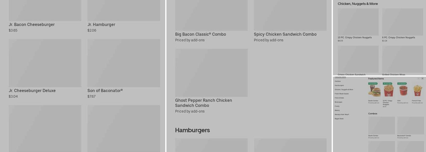 Wendy's Menu