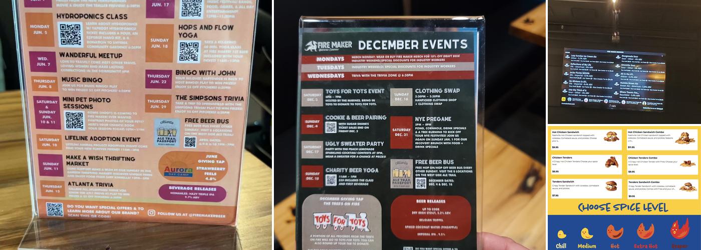 Fire Maker Brewery & Bar Menu