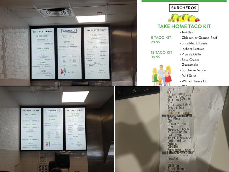 Surcheros Fresh Mex Menu