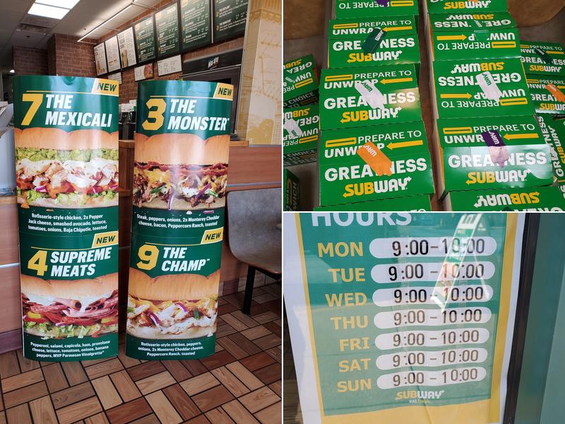 Subway Menu