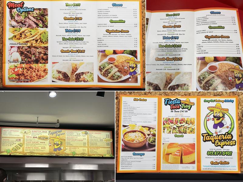 Taqueria Express Menu