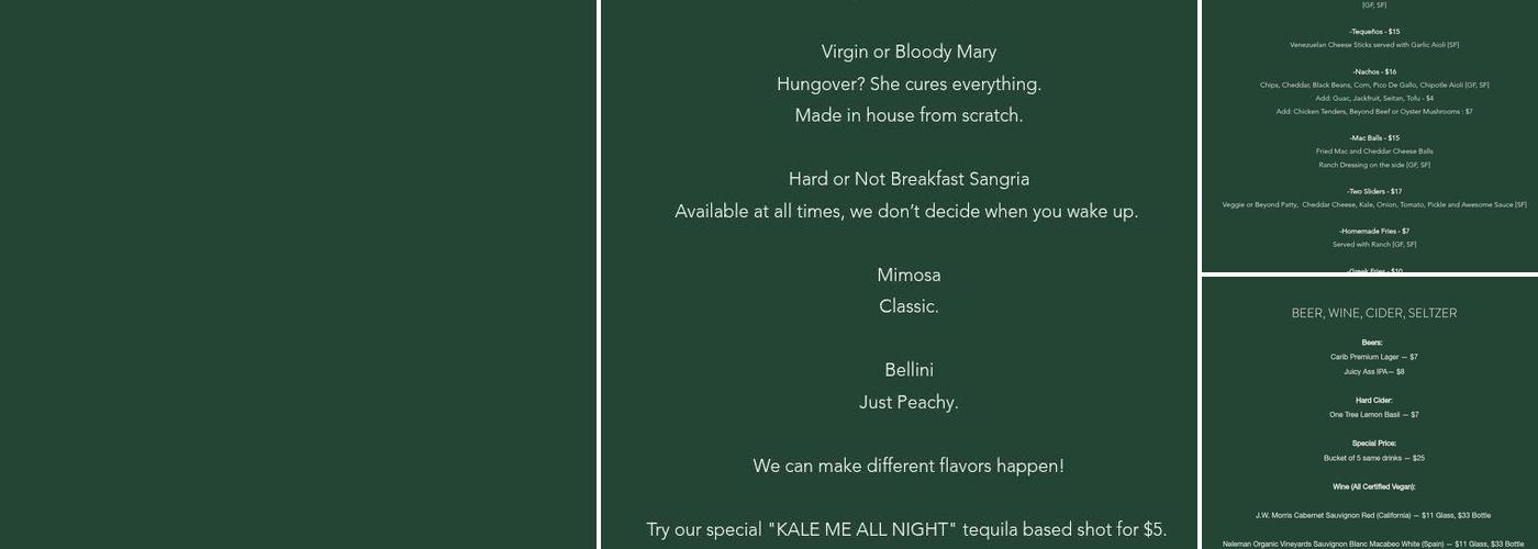Kale My Name Menu