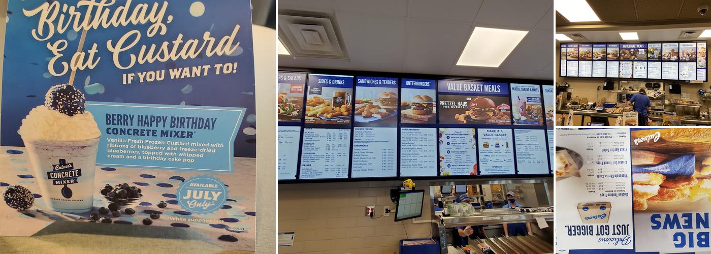 Culver’s Menu