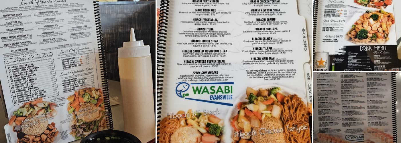 Wasabi Evansville Menu