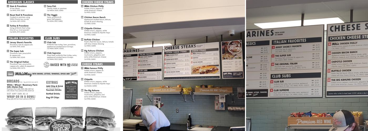 Jersey Mike's Subs Menu