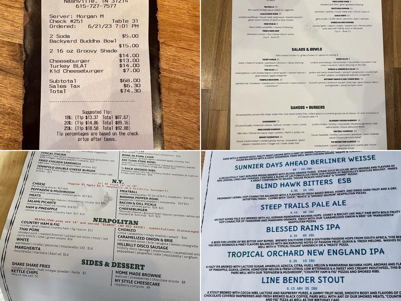 Tennfold Menu